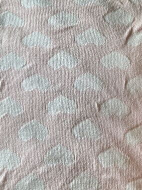 Pink Heart Pattern Baby Blanket by Living Textiles